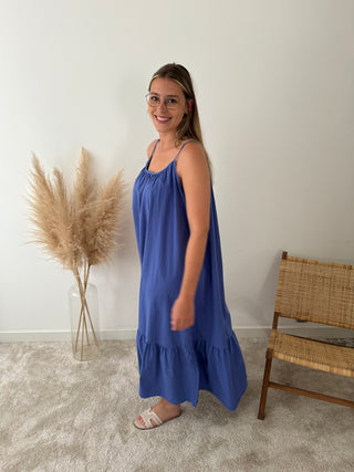 Cobalt maxi dress