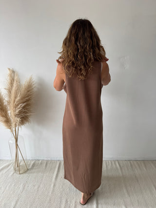 Brown soft dress