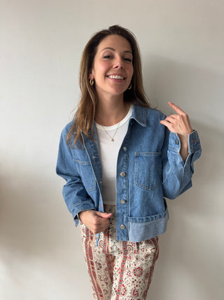 Blue denim jacket