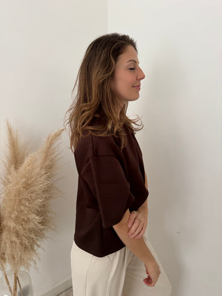 Super soft dark brown t-shirt