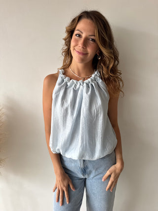 Blue summer top