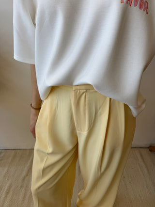 Yellow summer pants