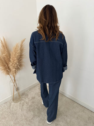 Dark denim set