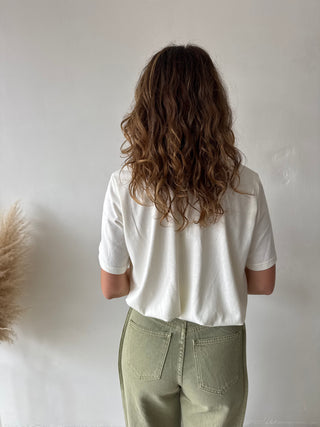 Ecru elastic top