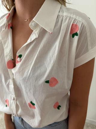 Peaches white blouse