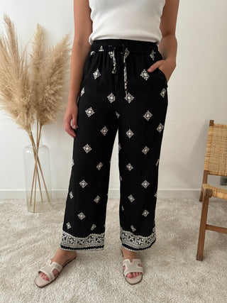 Black bohemian pants