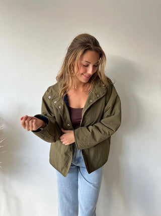 Blue kaki reversible jacket