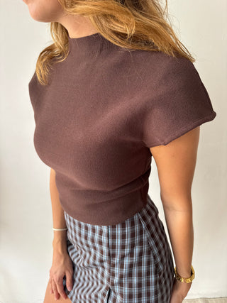 Brown classy top