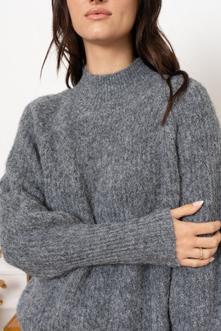 Soft simple grey turtleneck knit