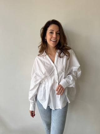 White centered blouse