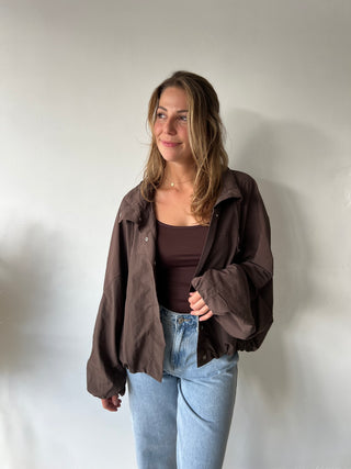 Brown lightweight jacket