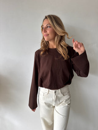 Brown ballon longsleeve