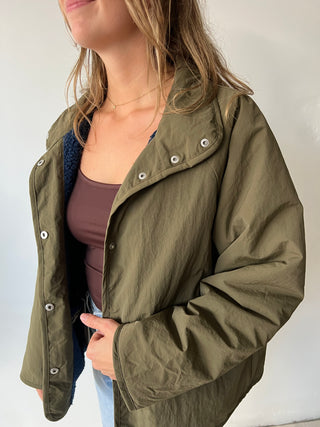 Blue kaki reversible jacket