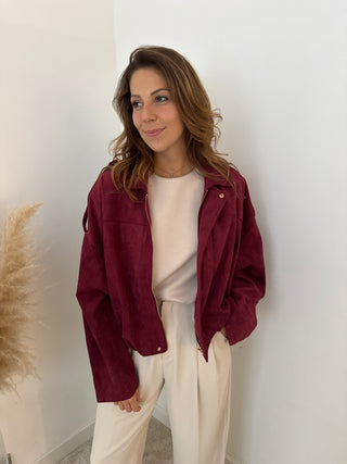 Bordeaux suède jacket