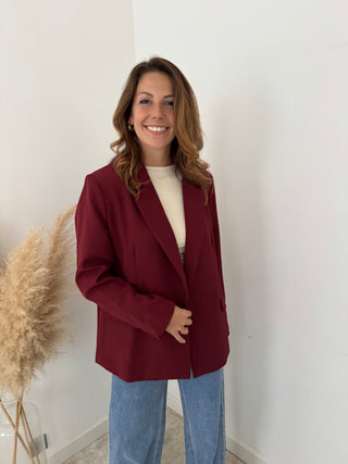 Burgundy blazer
