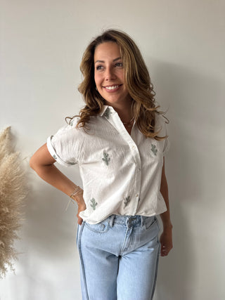 Cactus white blouse