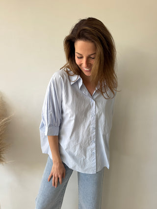 Blue summer blouse