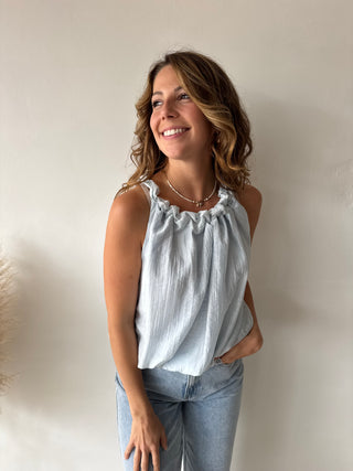 Blue summer top