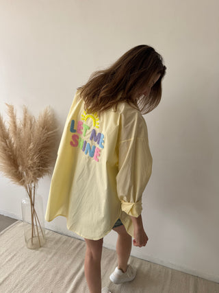 Yellow let me shine shirt