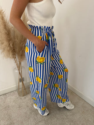 Lemons striped pants
