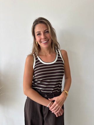 Olive brown top