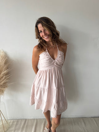 Pink summer dress