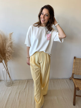 Yellow summer pants