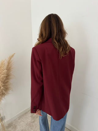 Burgundy blazer