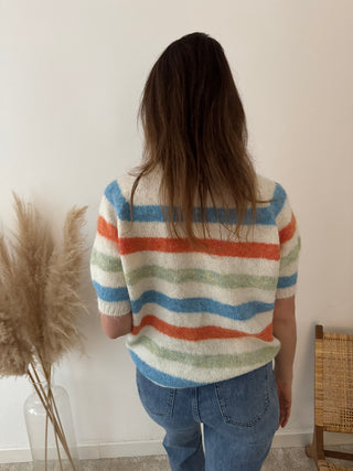 Colorful striped knit