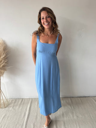 Light blue midi dress