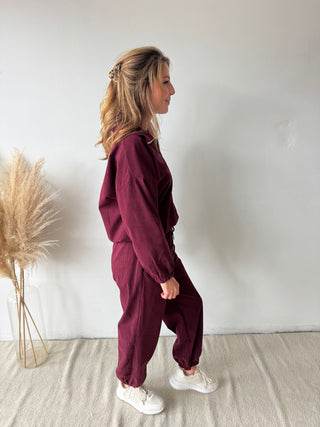 Burgundy corduroy set