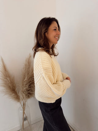 Cosy crème knit