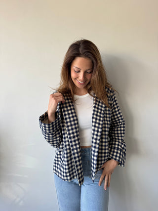 Blue vichy jacket