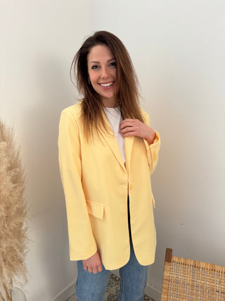 Yellow spring blazer