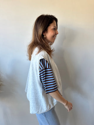 Grey zipper vest
