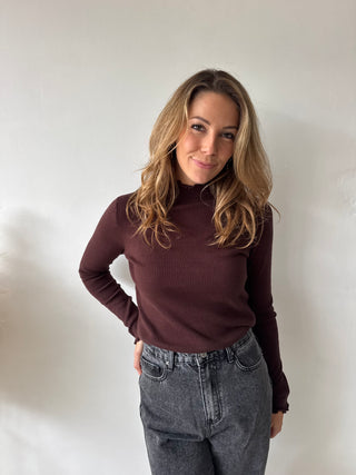 Brown soft sous pull