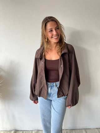 Brown lightweight jacket