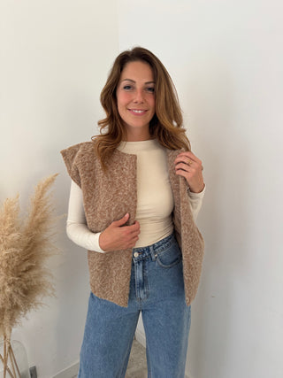 Camel fall gilet