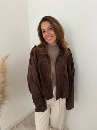Brown suède jacket