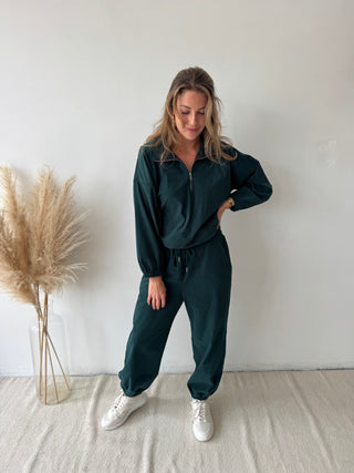 Green corduroy set
