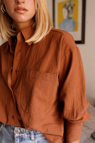 Terracotta blouse