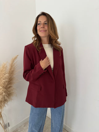 Burgundy blazer