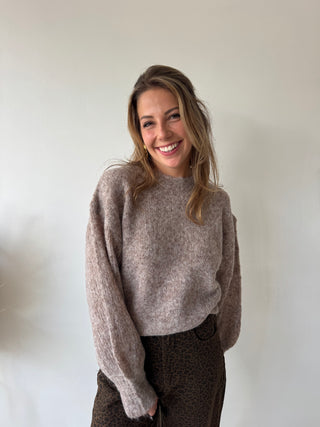 Taupe autumn knit