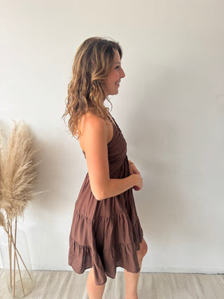 Brown summer dress