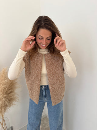 Camel fall gilet