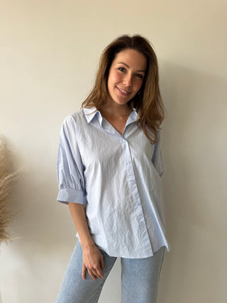 Blue summer blouse
