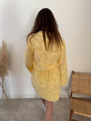 Yellow collar dress