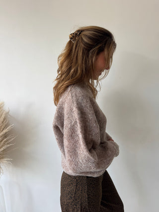 Taupe autumn knit
