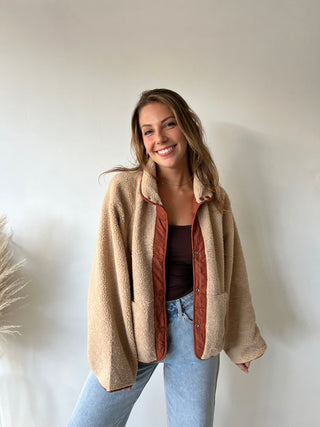 Terracotta reversible jacket