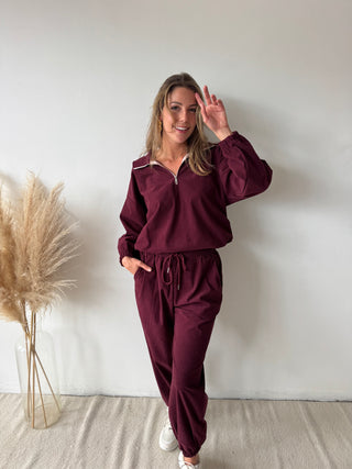 Burgundy corduroy set